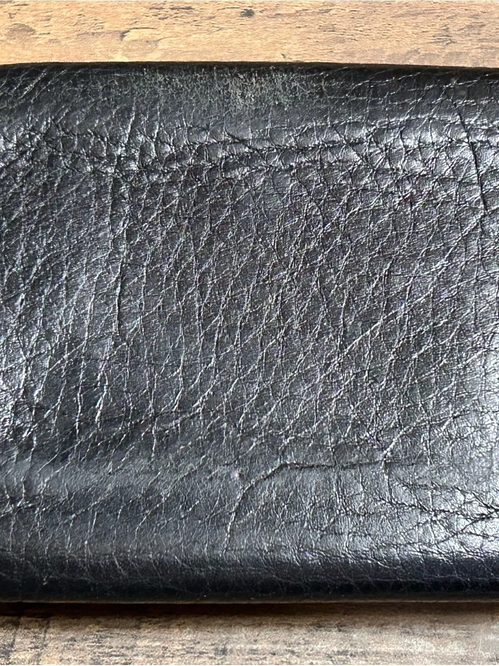💟Harley Davidson Willie G Skull Black Leather Biker Wallet Trifold Chain Style